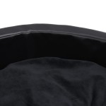 vidaXL Pat pentru câini, negru, 90x79x20 cm, pluș/piele ecologică vidaXL Pat pentru câini, negru, 90x79x20 cm, pluș/piele ecologică