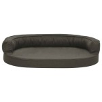 vidaXL Saltea ergonomică pat de câini, gri închis, 75x53 cm, aspect in vidaXL Saltea ergonomică pat de câini, gri închis, 75x53 cm, aspect in