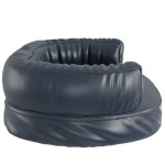 vidaXL Pat de câini, spumă ergonomică, albastru, 75x53 cm, piele eco vidaXL Pat de câini, spumă ergonomică, albastru, 75x53 cm, piele eco