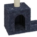 vidaXL Ansamblu pisici cu stâlpi din funie de sisal, gri închis, 60 cm vidaXL Ansamblu pisici cu stâlpi din funie de sisal, gri închis, 60 cm