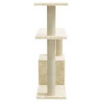 vidaXL Ansamblu pisici cu stâlpi din funie de sisal, crem, 70 cm vidaXL Ansamblu pisici cu stâlpi din funie de sisal, crem, 70 cm