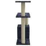 vidaXL Ansamblu pisici cu stâlpi din funie de sisal, gri închis, 70 cm vidaXL Ansamblu pisici cu stâlpi din funie de sisal, gri închis, 70 cm