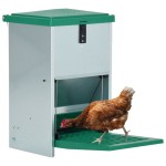 vidaXL Dozator automat de hrană pentru păsări de curte, cu banda, 8 kg vidaXL Dozator automat de hrană pentru păsări de curte, cu banda, 8 kg