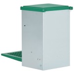 vidaXL Dozator automat de hrană pentru păsări de curte, cu banda, 8 kg vidaXL Dozator automat de hrană pentru păsări de curte, cu banda, 8 kg