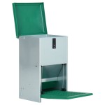 vidaXL Dozator automat de hrană pentru păsări de curte, cu banda, 8 kg vidaXL Dozator automat de hrană pentru păsări de curte, cu banda, 8 kg