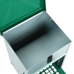vidaXL Dozator automat de hrană pentru păsări de curte, cu banda, 8 kg vidaXL Dozator automat de hrană pentru păsări de curte, cu banda, 8 kg