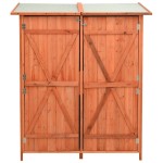 vidaXL Magazie grădină pentru unelte, 136x75x160 cm, lemn masiv brad vidaXL Magazie grădină pentru unelte, 136x75x160 cm, lemn masiv brad
