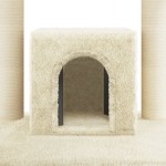 vidaXL Ansamblu pisici cu stâlpi din funie de sisal, crem, 110 cm vidaXL Ansamblu pisici cu stâlpi din funie de sisal, crem, 110 cm
