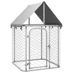 vidaXL Padoc pentru câini de exterior, cu acoperiș, 100x100x150 cm vidaXL Padoc pentru câini de exterior, cu acoperiș, 100x100x150 cm