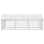 vidaXL Padoc pentru câini de exterior, cu acoperiș, 400x200x150 cm vidaXL Padoc pentru câini de exterior, cu acoperiș, 400x200x150 cm