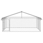 vidaXL Padoc pentru câini de exterior, cu acoperiș, 300x300x150 cm vidaXL Padoc pentru câini de exterior, cu acoperiș, 300x300x150 cm