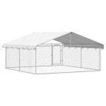 vidaXL Padoc pentru câini de exterior, cu acoperiș, 300x300x150 cm vidaXL Padoc pentru câini de exterior, cu acoperiș, 300x300x150 cm