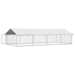 vidaXL Padoc pentru câini de exterior, cu acoperiș, 600x300x150 cm vidaXL Padoc pentru câini de exterior, cu acoperiș, 600x300x150 cm