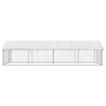 vidaXL Padoc pentru câini de exterior, cu acoperiș, 600x300x150 cm vidaXL Padoc pentru câini de exterior, cu acoperiș, 600x300x150 cm