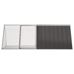 vidaXL Cușcă pentru iepuri antracit 201,5x80,5x71 cm oțel galvanizat