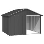 vidaXL Casă pentru câini antracit 116,5x103x81,5 cm oțel galvanizat vidaXL Casă pentru câini antracit 116,5x103x81,5 cm oțel galvanizat