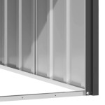 vidaXL Casă pentru câini antracit 116,5x103x81,5 cm oțel galvanizat vidaXL Casă pentru câini antracit 116,5x103x81,5 cm oțel galvanizat