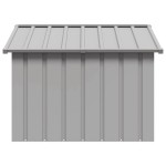 vidaXL Casă pentru câini, gri, 116,5x103x81,5 cm, oțel galvanizat vidaXL Casă pentru câini, gri, 116,5x103x81,5 cm, oțel galvanizat