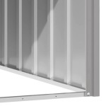 vidaXL Casă pentru câini, gri, 116,5x103x81,5 cm, oțel galvanizat vidaXL Casă pentru câini, gri, 116,5x103x81,5 cm, oțel galvanizat
