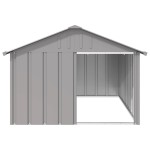 vidaXL Casă pentru câini, gri, 116,5x153x81,5 cm, oțel galvanizat vidaXL Casă pentru câini, gri, 116,5x153x81,5 cm, oțel galvanizat