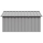 vidaXL Casă pentru câini, gri, 116,5x153x81,5 cm, oțel galvanizat vidaXL Casă pentru câini, gri, 116,5x153x81,5 cm, oțel galvanizat