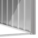 vidaXL Casă pentru câini, gri, 116,5x153x81,5 cm, oțel galvanizat vidaXL Casă pentru câini, gri, 116,5x153x81,5 cm, oțel galvanizat