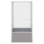 vidaXL Colivie pentru păsări gri 111x107x211,5 cm oțel galvanizat vidaXL Colivie pentru păsări gri 111x107x211,5 cm oțel galvanizat