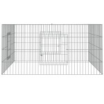 vidaXL Cușcă pentru iepuri, 110x110x55 cm, fier galvanizat