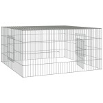 vidaXL Cușcă pentru iepuri, 110x110x55 cm, fier galvanizat