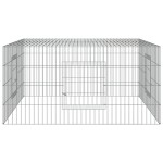 vidaXL Cușcă pentru iepuri, 110x110x55 cm, fier galvanizat