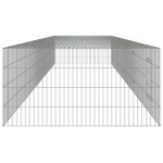 vidaXL Cușcă pentru iepuri, 5 panouri, 541x109x54 cm, fier galvanizat vidaXL Cușcă pentru iepuri, 5 panouri, 541x109x54 cm, fier galvanizat