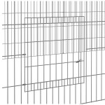 vidaXL Cușcă pentru iepuri, 5 panouri, 541x109x54 cm, fier galvanizat vidaXL Cușcă pentru iepuri, 5 panouri, 541x109x54 cm, fier galvanizat