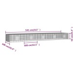 vidaXL Cușcă pentru iepuri, 5 panouri, 541x109x54 cm, fier galvanizat vidaXL Cușcă pentru iepuri, 5 panouri, 541x109x54 cm, fier galvanizat