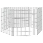 vidaXL Adăpost pentru animale cu 6 panouri, 54x60 cm, fier galvanizat vidaXL Adăpost pentru animale cu 6 panouri, 54x60 cm, fier galvanizat