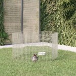 vidaXL Adăpost pentru animale cu 6 panouri, 54x60 cm, fier galvanizat vidaXL Adăpost pentru animale cu 6 panouri, 54x60 cm, fier galvanizat
