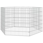 vidaXL Adăpost pentru animale cu 6 panouri, 54x60 cm, fier galvanizat vidaXL Adăpost pentru animale cu 6 panouri, 54x60 cm, fier galvanizat