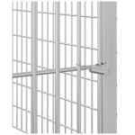 vidaXL Adăpost pentru animale cu 6 panouri, 54x60 cm, fier galvanizat vidaXL Adăpost pentru animale cu 6 panouri, 54x60 cm, fier galvanizat