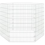 vidaXL Adăpost pentru animale cu 6 panouri, 54x80 cm, fier galvanizat vidaXL Adăpost pentru animale cu 6 panouri, 54x80 cm, fier galvanizat