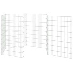 vidaXL Adăpost pentru animale cu 6 panouri, 54x80 cm, fier galvanizat vidaXL Adăpost pentru animale cu 6 panouri, 54x80 cm, fier galvanizat