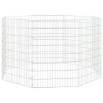 vidaXL Adăpost pentru animale cu 8 panouri, 54x80 cm, fier galvanizat vidaXL Adăpost pentru animale cu 8 panouri, 54x80 cm, fier galvanizat
