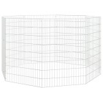 vidaXL Adăpost pentru animale cu 8 panouri, 54x80 cm, fier galvanizat vidaXL Adăpost pentru animale cu 8 panouri, 54x80 cm, fier galvanizat