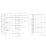 vidaXL Adăpost pentru animale cu 8 panouri, 54x80 cm, fier galvanizat vidaXL Adăpost pentru animale cu 8 panouri, 54x80 cm, fier galvanizat