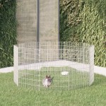 vidaXL Adăpost pentru animale cu 10 panouri, 54x80 cm, fier galvanizat vidaXL Adăpost pentru animale cu 10 panouri, 54x80 cm, fier galvanizat