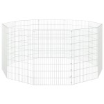 vidaXL Adăpost pentru animale cu 10 panouri, 54x80 cm, fier galvanizat vidaXL Adăpost pentru animale cu 10 panouri, 54x80 cm, fier galvanizat