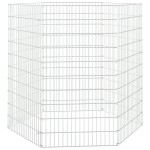 vidaXL Adăpost pentru animale cu 6 panouri, 54x100 cm, fier galvanizat