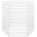 vidaXL Adăpost pentru animale cu 6 panouri, 54x100 cm, fier galvanizat