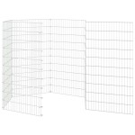 vidaXL Adăpost pentru animale cu 6 panouri, 54x100 cm, fier galvanizat