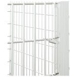 vidaXL Adăpost pentru animale cu 6 panouri, 54x100 cm, fier galvanizat