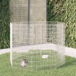 vidaXL Adăpost pentru animale cu 8 panouri, 54x100 cm, fier galvanizat vidaXL Adăpost pentru animale cu 8 panouri, 54x100 cm, fier galvanizat