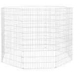 vidaXL Adăpost pentru animale cu 8 panouri, 54x100 cm, fier galvanizat vidaXL Adăpost pentru animale cu 8 panouri, 54x100 cm, fier galvanizat